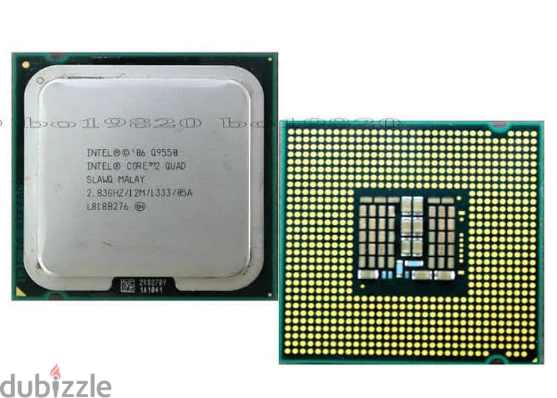 باندل بوردة g41 عليه بروسيسور core 2 quad q9550 مع فانة البروسيسور 1