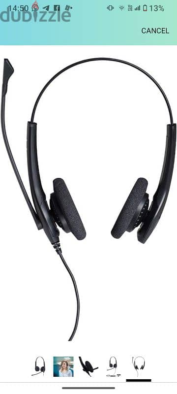 Jabra biz 1500 Headphones with Mic 2000 2