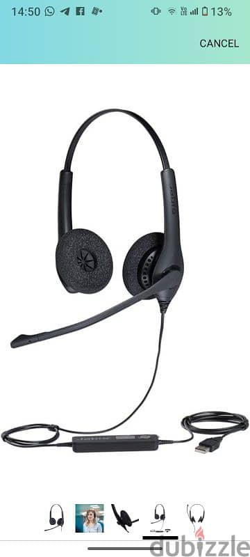 Jabra biz 1500 Headphones with Mic 2000 3