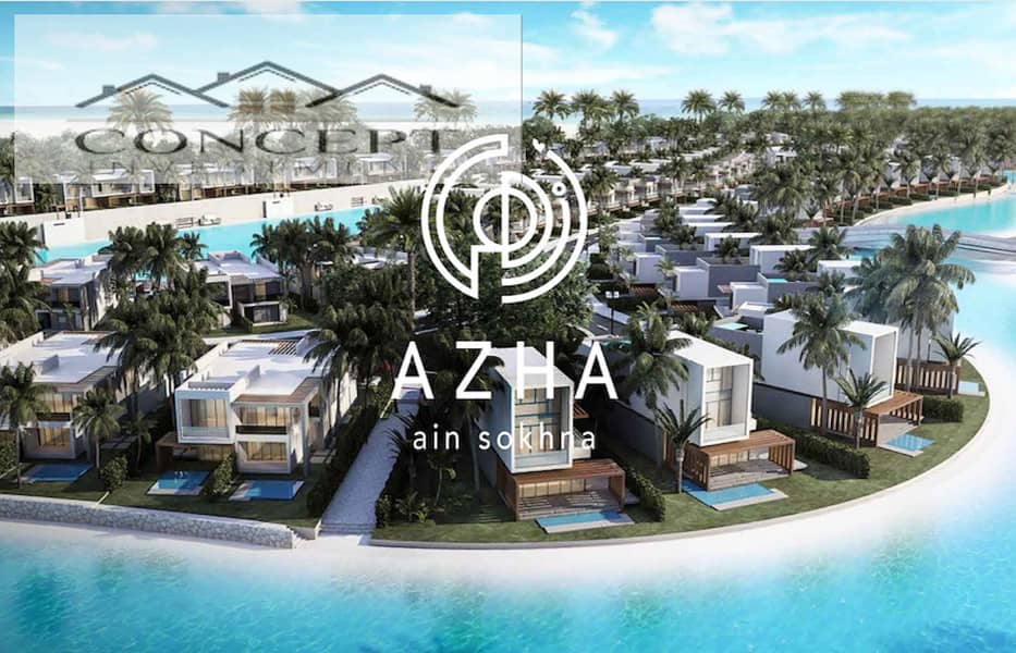 Ground Chalet For Sale First Row Lagoon In Azha - Ain Sokhna 0