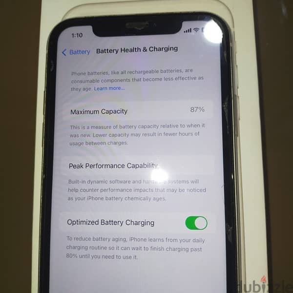 آيفون 11 سعه ١٢٨ بطاريه ٨٧ بحاله ممتاذه 3