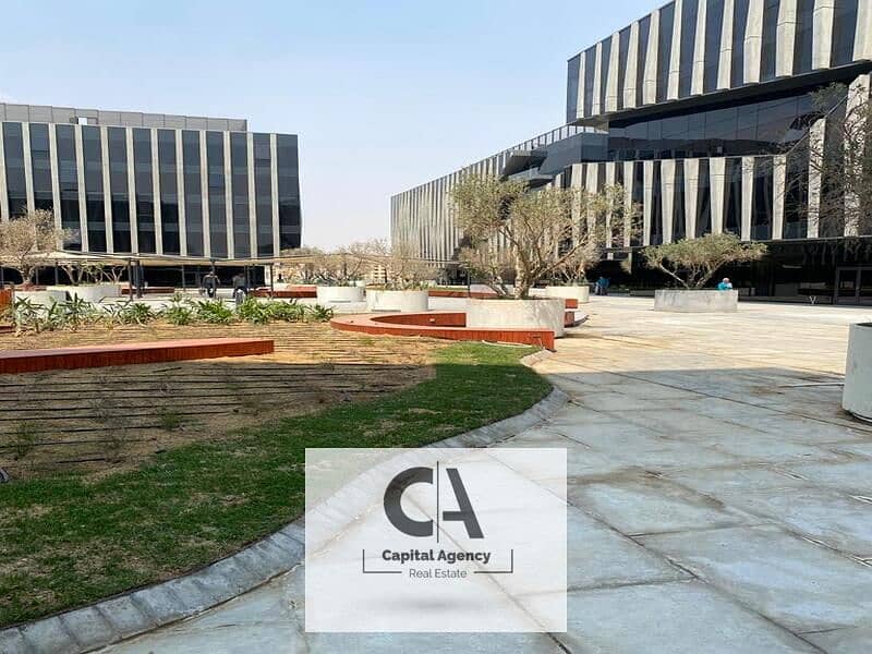 fully finished Admin office 185M for rent in EDNC Sodic - New Cairo 0