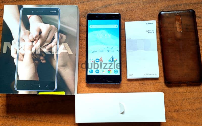 للبيع Nokia 8 كسر زيرو بالكرتونة مش مفتوح معالج سناب دراجون 835 زي S8 0