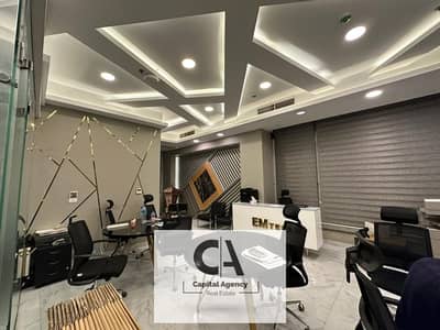 Administrative office for rent 530 square meters in the second sector, furnished - finished with air conditioners - Fifth Settlement