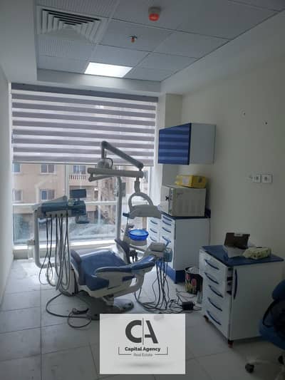 Dental clinic for rent, 40 square meters, furnished, in a very special location in OZONE - finished with air conditioning - Fifth Settlement