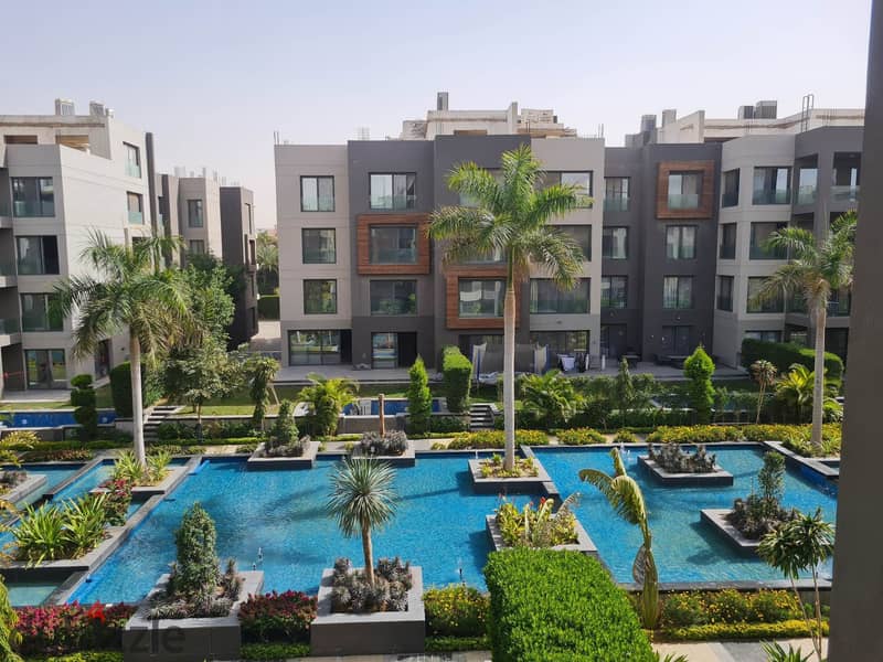 spacious layout . . apartment for rent [ 3 master bedrooms ] in silver palm compound beside garden 8 & waterway سيلفر بالم كمبوند 0