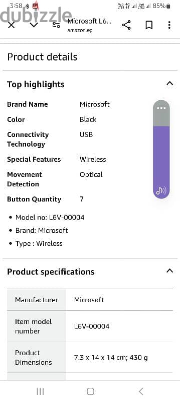 Microsoft L6V-00004 Wireless Sculpt Ergonomic Mouse 8