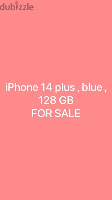 iPhone 14 plus - 128Gb - 86% Battery 0