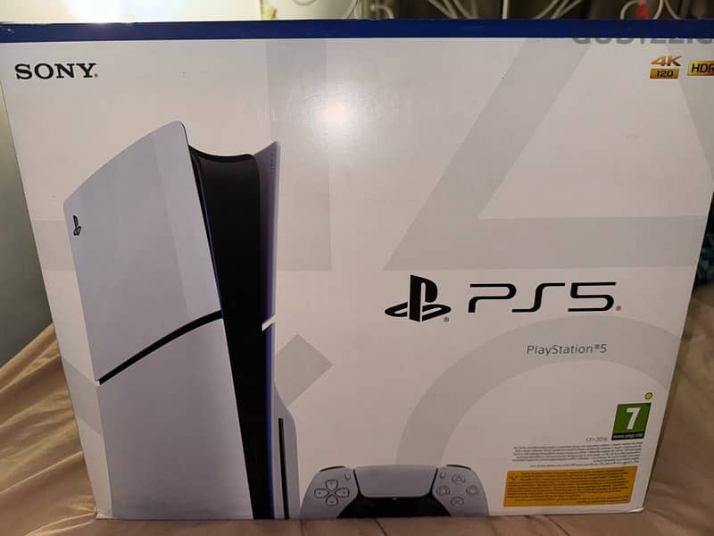 PS5 SLIM EDITION 1TB WITH CONSULE unused 0