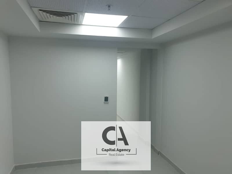 fully finished admin office 53m with Ac's for rent in  New Cairo- direct on north tseen street 0