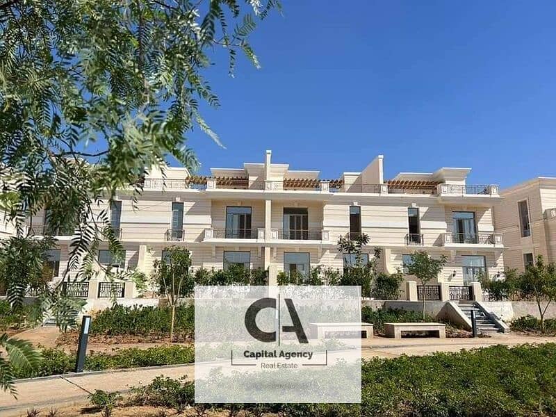 شقه للبيع بمقدم 5% مع تشطيب كامل مبني علي الطراز الفرنسي | استلام فوري | 5% مقدم * Garden city * 0