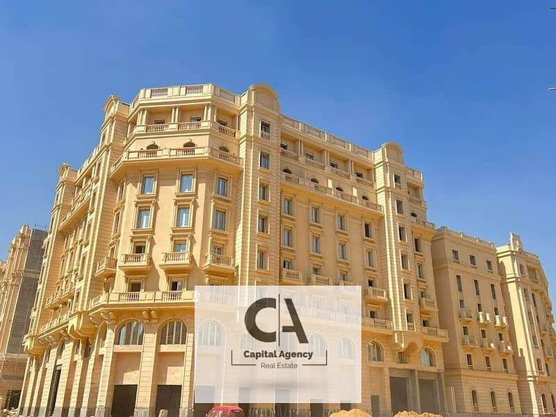 Own a Ready to move apartment with a 5% down payment in the heart of the Administrative Capital, built in the French style with * Garden City 0