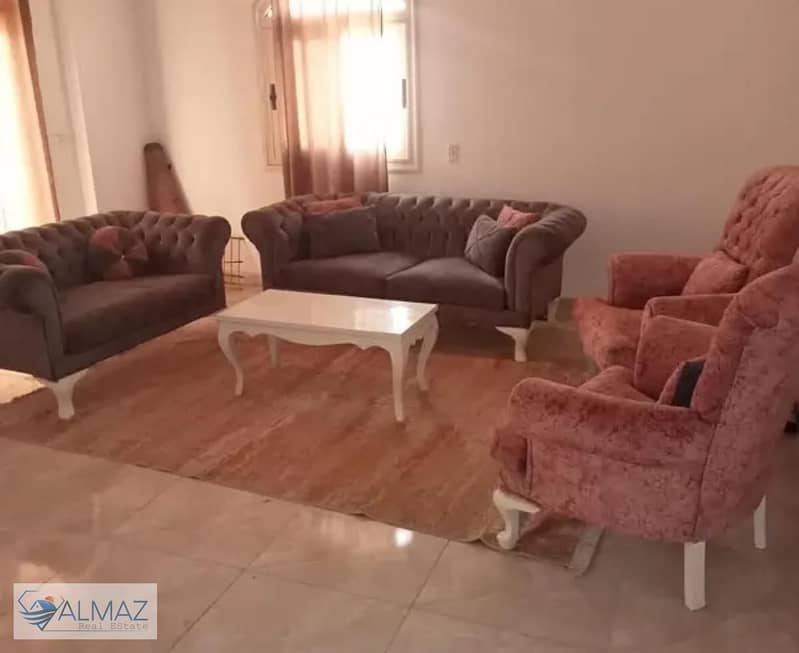 Furnished apartment for rent in a prime location on Gamal Abdel Nasser Axis in the Fifth Settlement 0