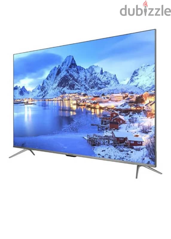 sharp 55 Inch 4K Frameless TV 4T-C55DL6EX Silver جديد 1