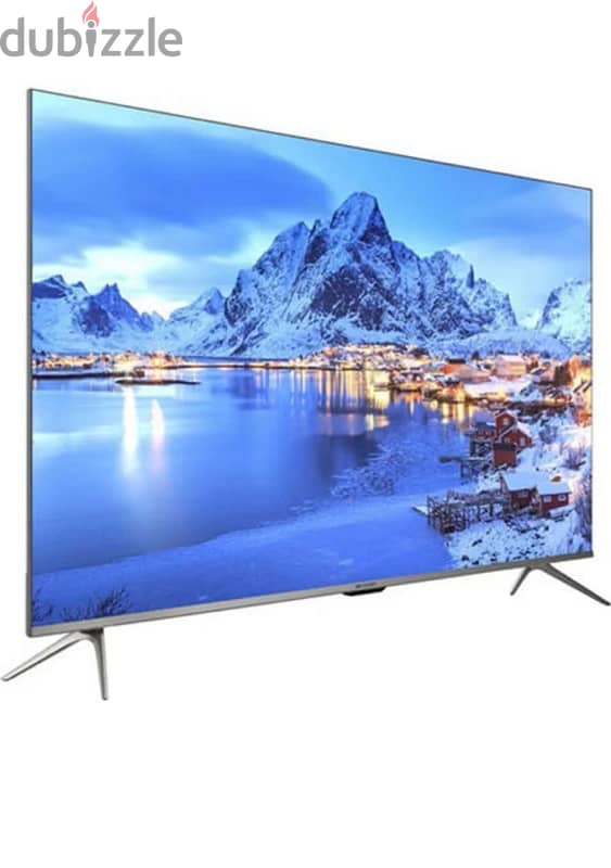 sharp 55 Inch 4K Frameless TV 4T-C55DL6EX Silver جديد 2