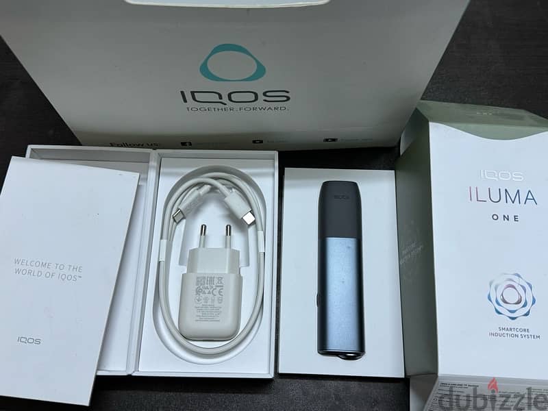 بالعلبه و الشاحن ايكوس ايلوما  iluma iqos 1