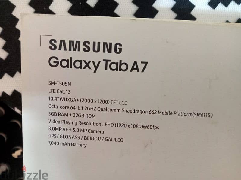 Samsung Galaxy tab A7 1