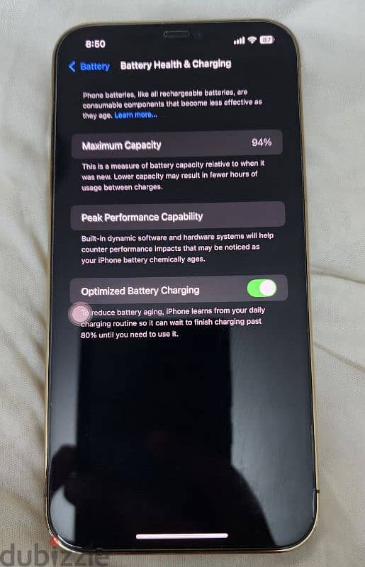 iPhone 12 Pro Max 256 GB Battery %94 No Box 4