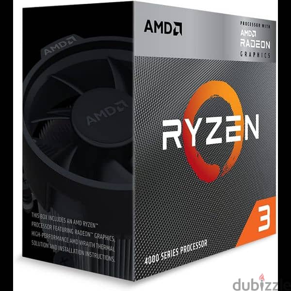 CPU AMD Ryzen 3 4100-3.8GHZ- 4.0GHZ-4C/8T BOX 1