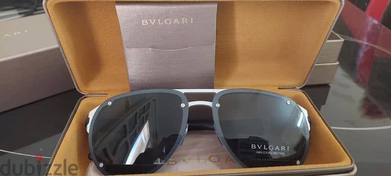 نظارة بلجاري جديدة نضارة بالتيكت Bvlgari sunglasses Authentic 1