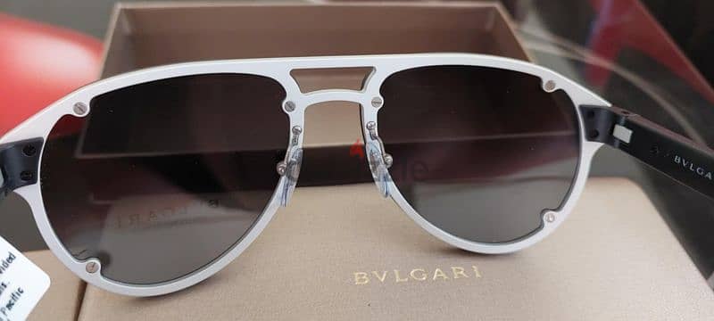 نظارة بلجاري جديدة نضارة بالتيكت Bvlgari sunglasses Authentic 2