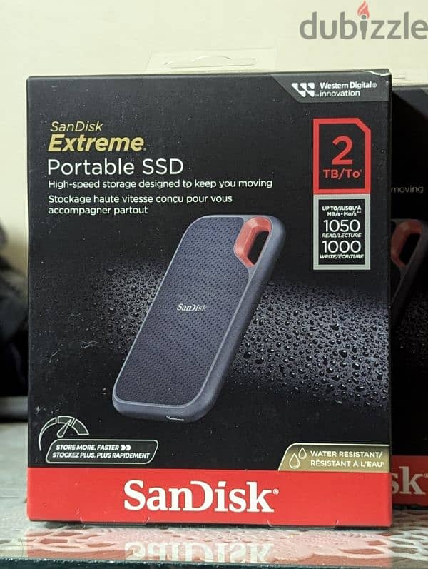 Sandisk extreme 2tb Portable SSD Ip55 0