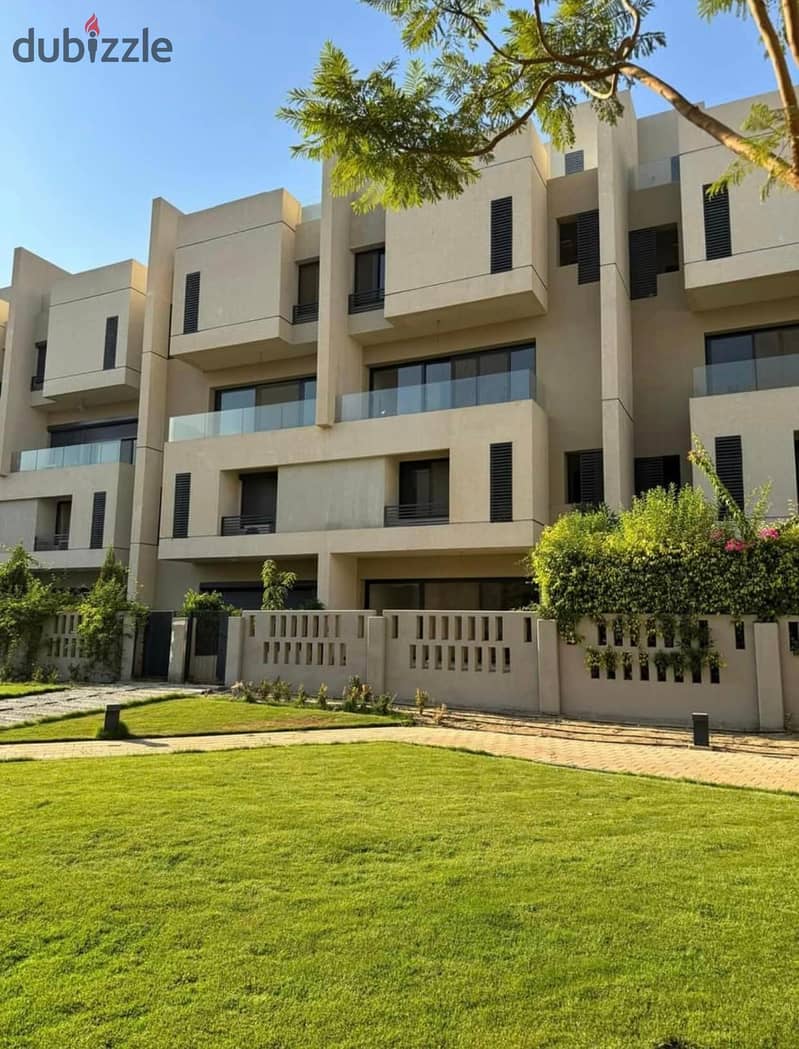 For sale duplex 176m + private garden, fully finished, near Al Shorouk in Al Burouj, in installments 0