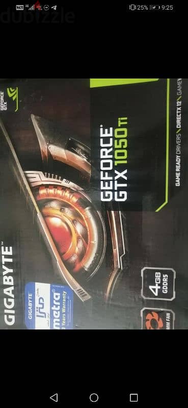 كارت 1050 ti 4 gb giga byte للبيع 0