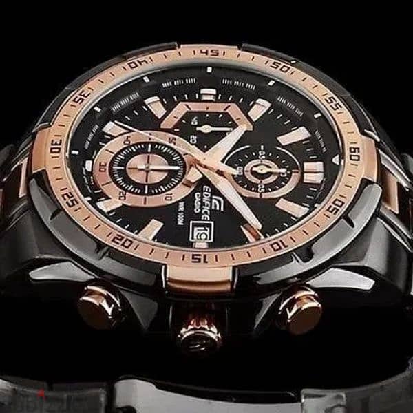 Buy Casio Edifice Men Black-Copper Analogue Watches 1