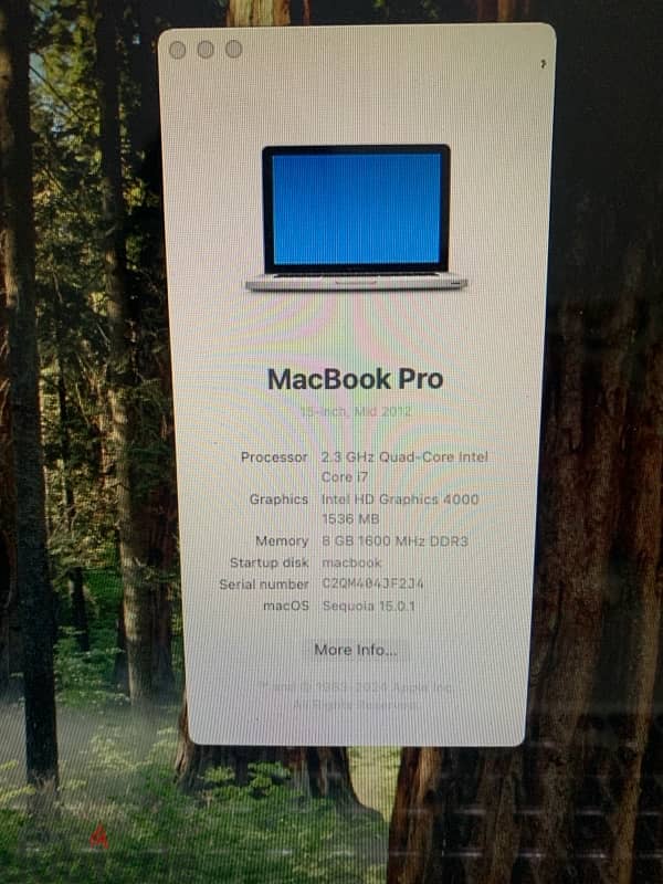 MacBook Pro 15” mid 2012 3