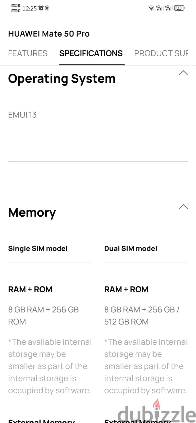 Huawei mate 50 pro dual sim. Used as new 3