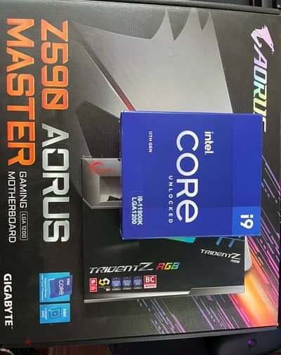 i9 11900k & z590 aours master & 32g DdR 4