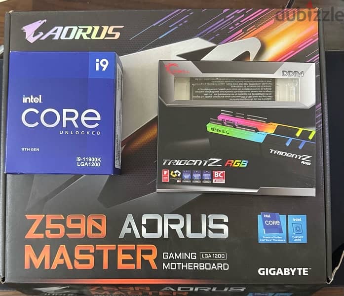 i9 11900k & z590 aours master & 32g DdR 4 2