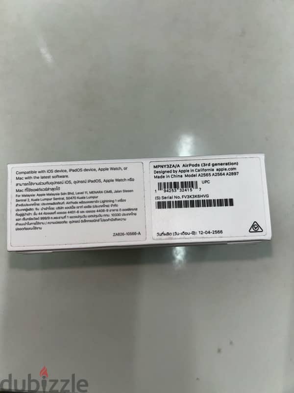 AirPods 3rd generation original new (closed box) 3