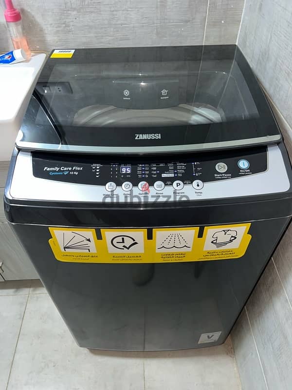 Zanussi 10kg Top load washing machine غسالة زانوسى ١٠ كيلو تحميل علوى 2