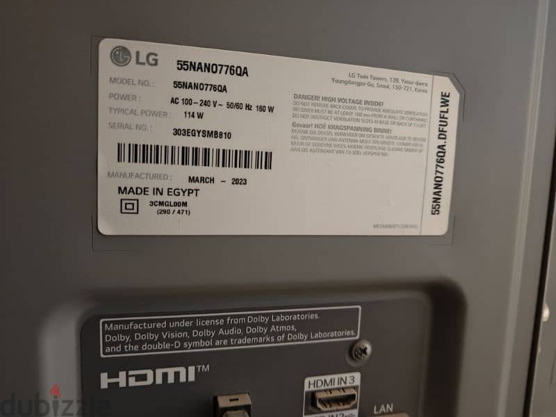 LG nanocell 55nano776qa 1