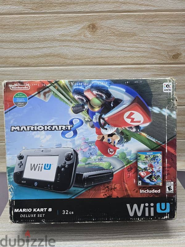 Nintendo Wii U Mario Kart 8 Deluxe Set Console Bundle 0