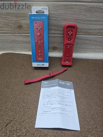 Nintendo OEM Wii And Wii U Remote Plus Red Motion Plus Controller