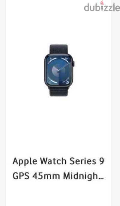 new apple watch series 9 45 mm - midnight (black)