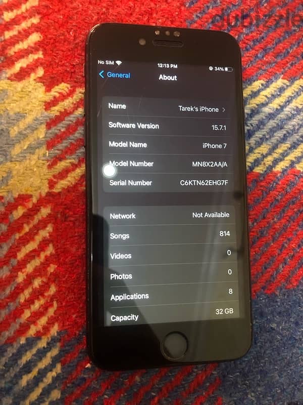 IPhone 7 32GB بحالة ممتازة للبيع 4