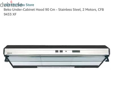 beko under-cabinet hood 90cm stainless steel CBF9433XF