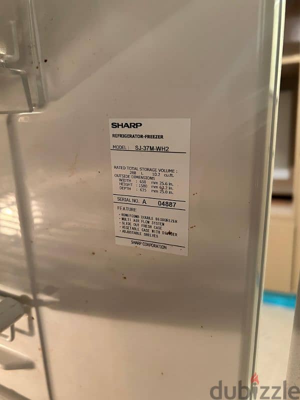 Sharp Fridge - very good condition 6