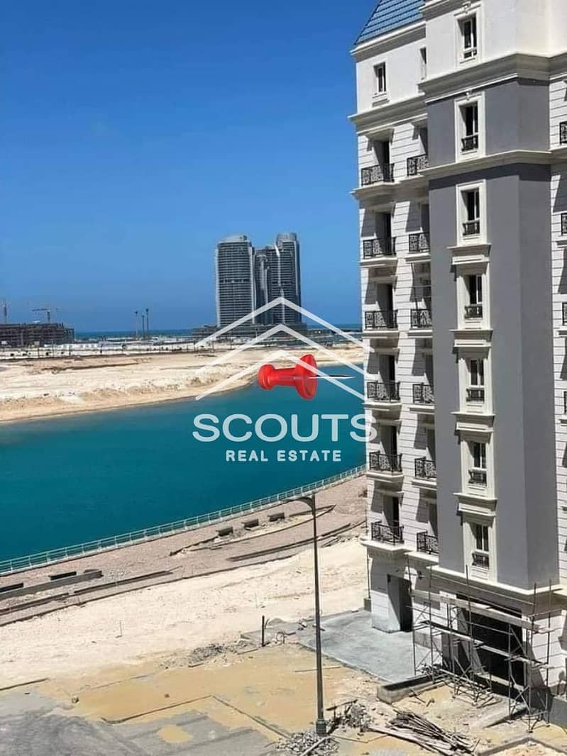 Ready To Move Hotel apartment Fully Finished with Ac’s 139 meters City edge towers view Sidi Abdelrahman Sea View Near To Marassi 0