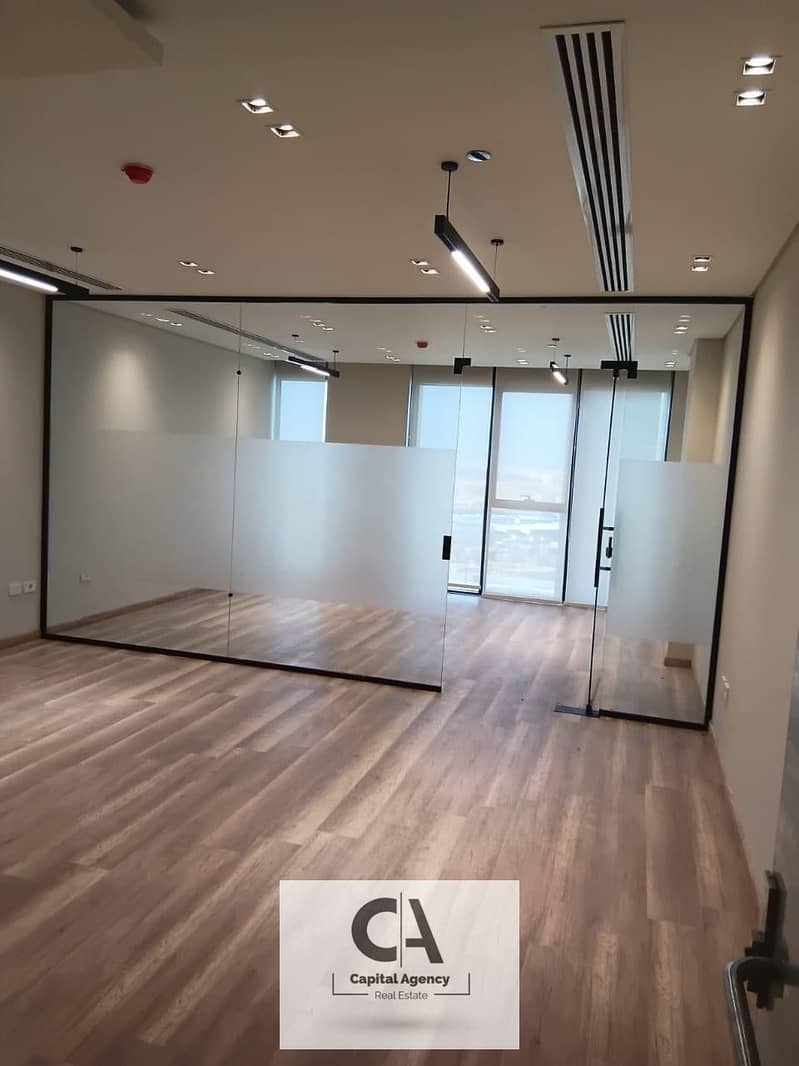 office 65M Fully finished with Ac's for rent in Business District  Hyde park - New Cairo 0