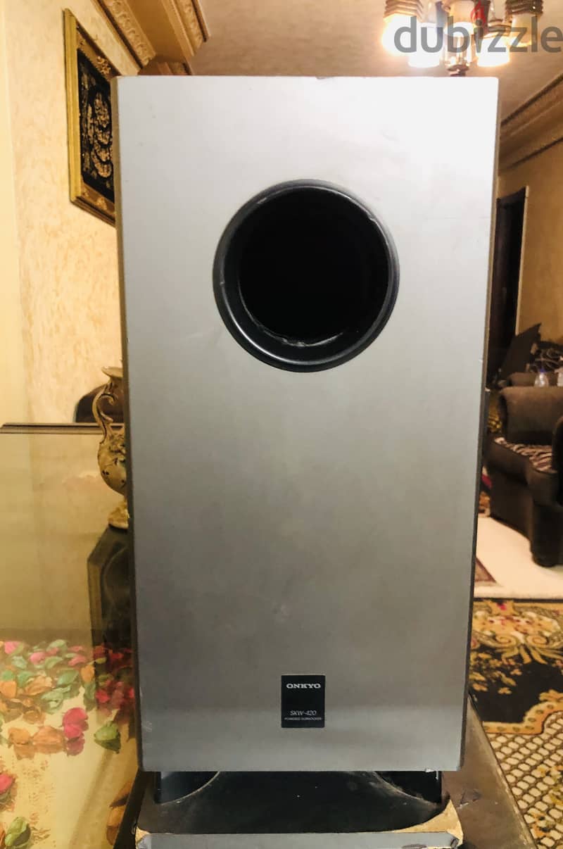 onkyo skw-420 powered subwoofer 1