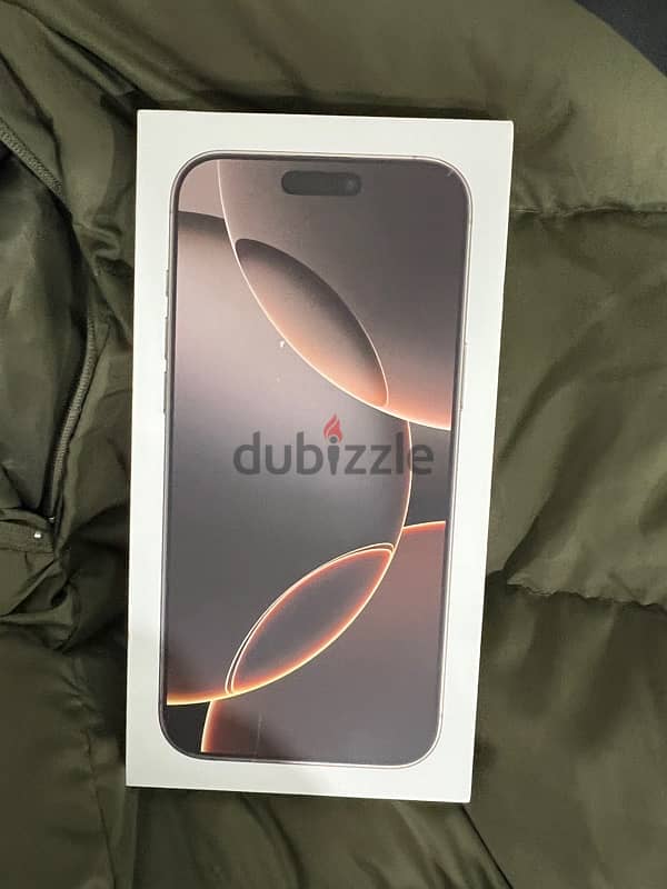 Iphone 16 Pro Max 256gb New From Dubai Desert Titanium with Face time 0