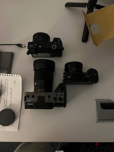 sony a6500 with 3 batteries and accessories