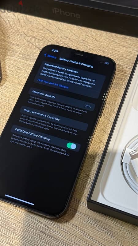 iPhone 12 pro max, with box, cable and accessories, no scratches 2