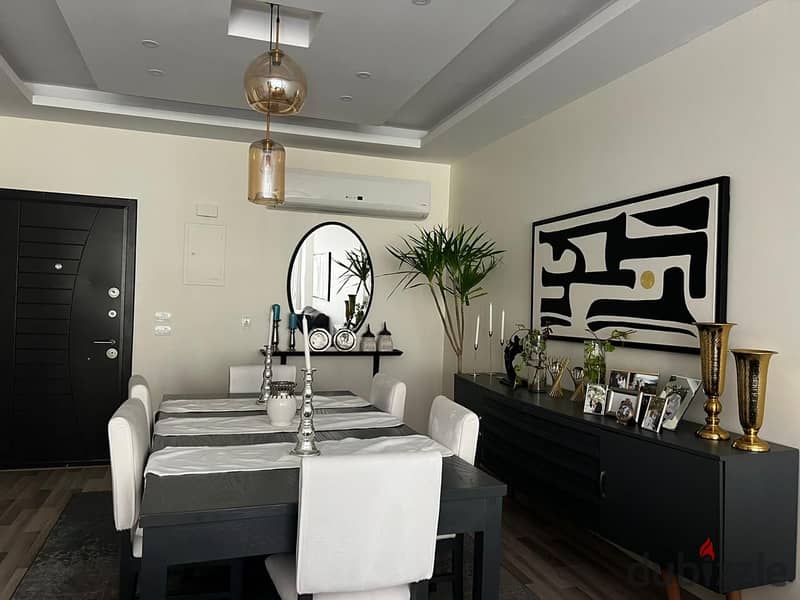 For sale, Seventh District, Sheikh Zayed, apartment with garden, area: 155 sqm + 100 sqm garden, 3 rooms + 2 bathrooms 0