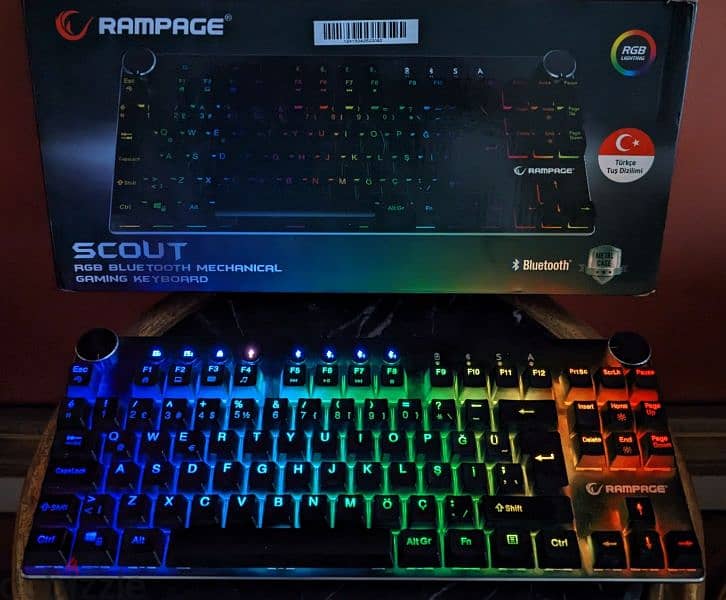 ORIGINAL Gaming Wireless Bluetooth Mechanical Keyboard كيبورد جيمينج 0